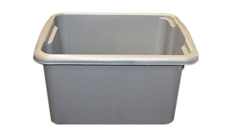 Grijze bak 410x330 mm