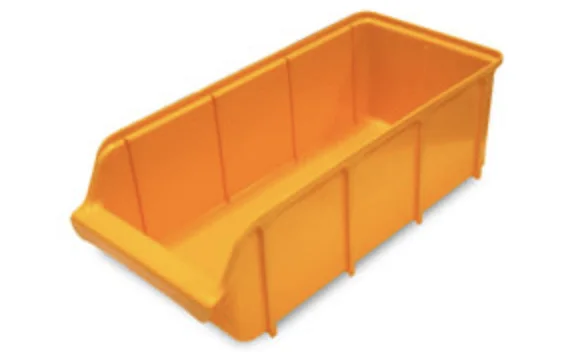 Gele opslagbak, groot 215 x 450 mm