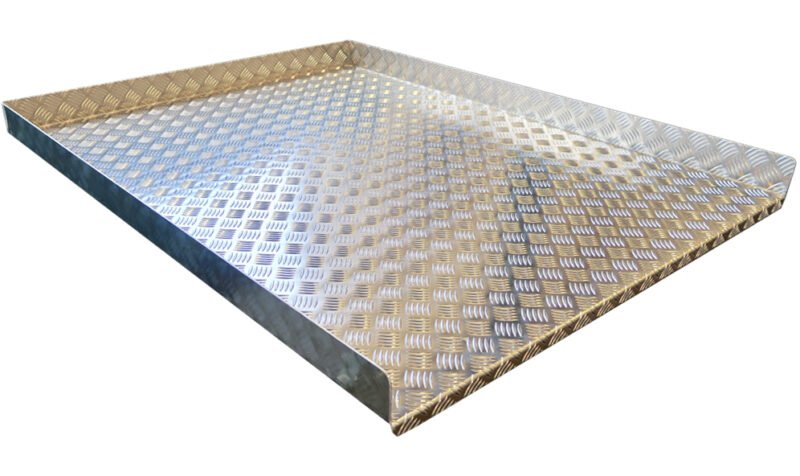 Aluminium vloerplaat voor uittrekbaar platform 1380x1080 mm