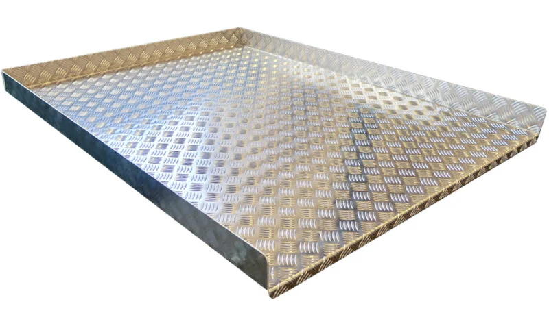 Aluminium vloerplaat voor uittrekbaar platform 1380x1080 mm